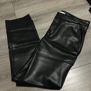 Pleather black pants